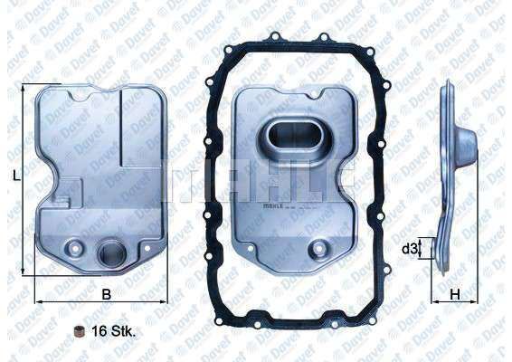 MAHLE HX160KIT Hidrolik Filtre Q7 Cayenne Touareg 06->10